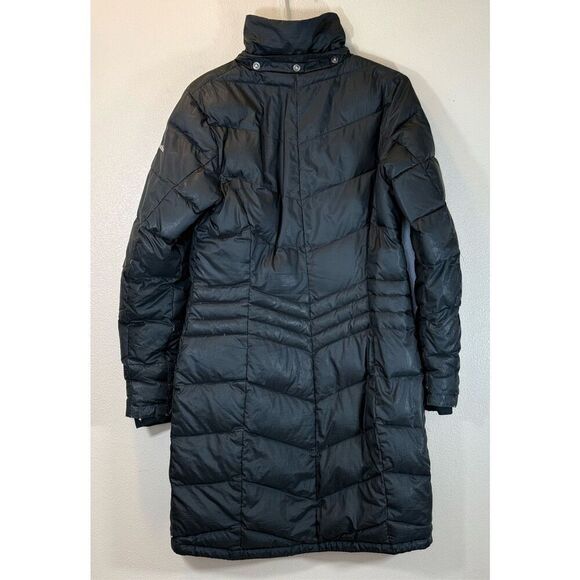 Columbia Black Omni-Heat 650 Down Filled Midi Puffer Jacket Women’s Small - Picture 8 of 16